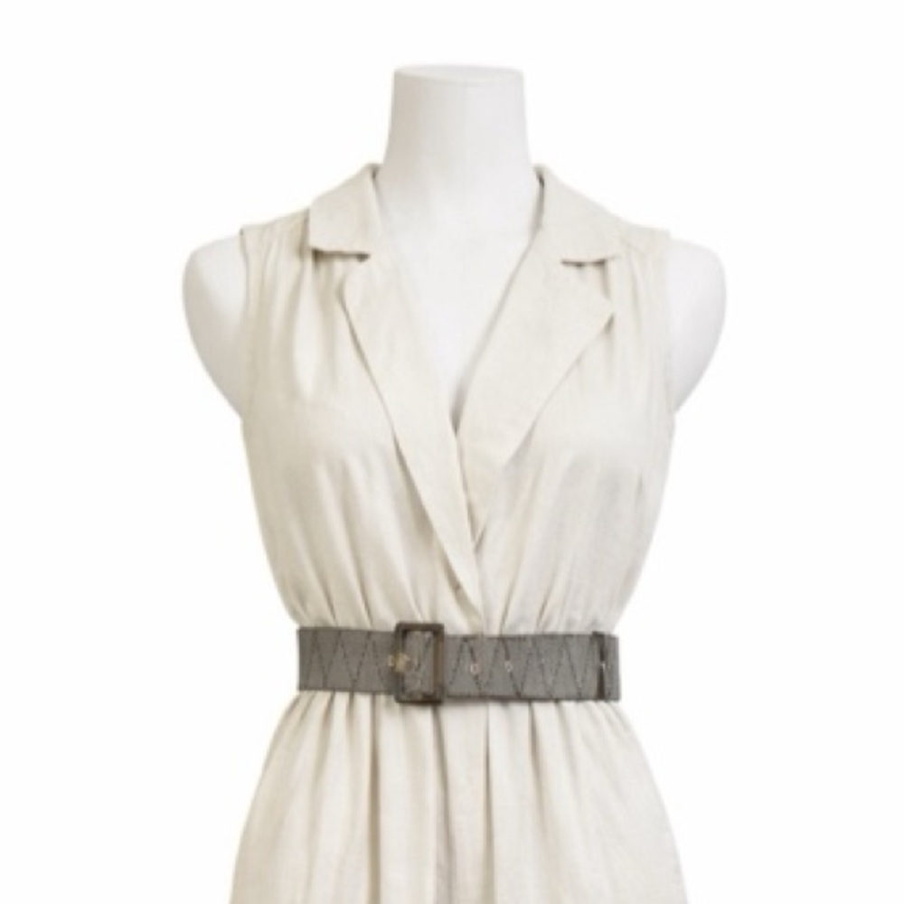 Sincerely Jules Cotton Sleeveless Belted Jumpsuit With Pockets, Belt